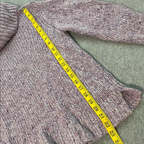 Talbots Cowl Turtleneck Sweater Womens Wool Silk Mohair Ribbed Preppy Academia - Picture 3 of 9